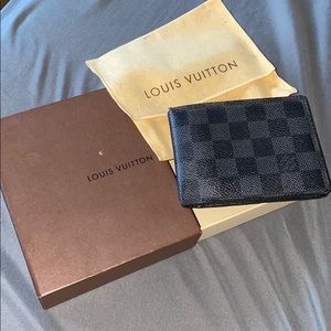 Louis Vuitton Mens Damier Graphite Multiple Wallet